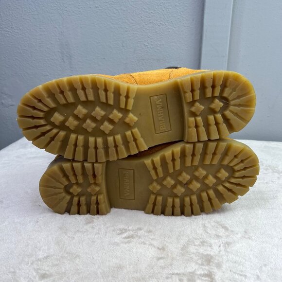 Brahma Suede Hiking Boots size 10 Men Wheat Tan Lace Up Barely Worn - Picture 6 of 8